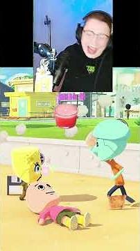 Spongebob Squarepants and Squidward had a fight in Tomodachi Life: Living the Dream