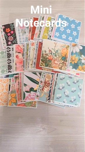 In the Studio Today: 100 Mini Notecards #papercrafts #diy #etsyseller