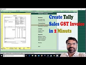 How to Create Tally GST INVOICE in 2 Minutes ||Kannada