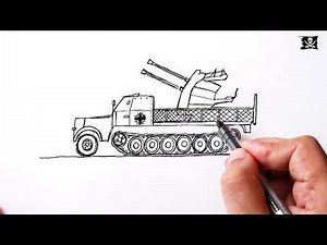 How to draw a Military Vehicles WW2