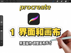 五分钟学procreate—01 界面操作和调整画布尺寸