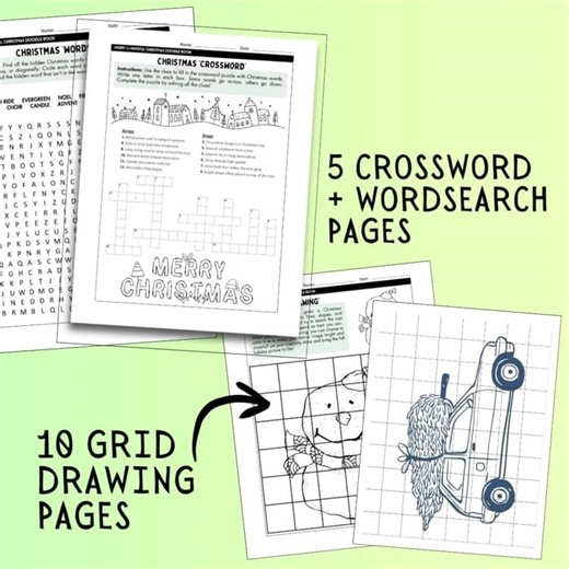 Christmas Coloring Worksheets, Holiday Art Pack, Winter Mindfulness Activities