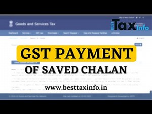 GST Payment of Saved Challan | GST Payment Online 2022