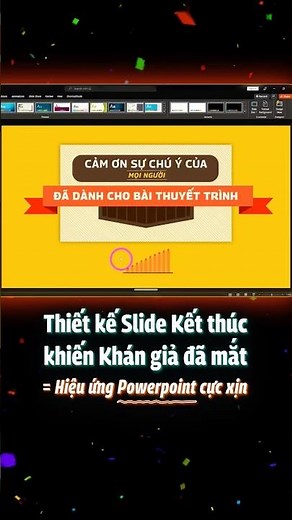 End your presentation slide with an impressive #PowerPoint Animation *so beautiful it hurts* 🤩