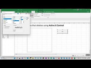 Excel Active X Control