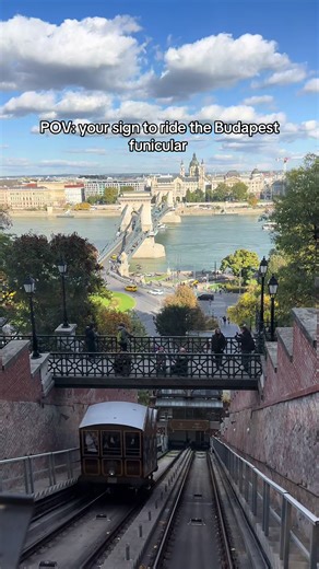 POV: your sign to ride the Budapest funicular #travel #adventure #memories #bucketlist #budapest