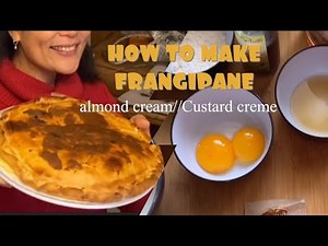 How to make the Frangipane// The Custard creme // Almond Cream//Buttered Glazed Sugar