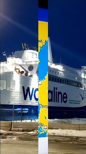 Wasaline Vaasa-Uumaja (Umeå)-Vaasa aurora borealis