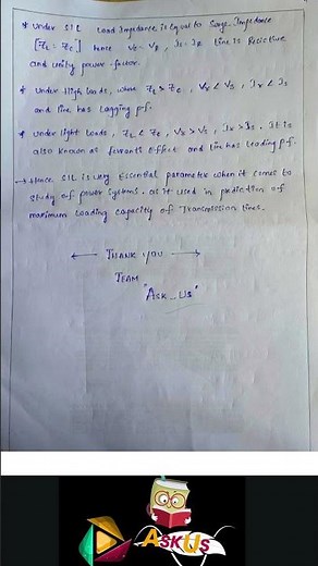 Lecture Notes of Surge Impedance Loading in Transmission Lines