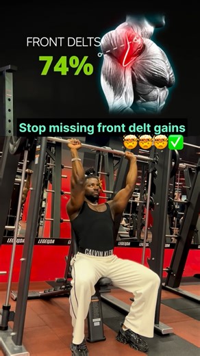 Fit Strong on Instagram: "Stop missing front delt gains 💥🤯🤯 Smith machine press isn’t the problem—your form is. Fix it this way ⬇️ Most people turn the Smith machine press into a chest or triceps movement without realizing it. To bias the front delts, focus on: • Slight torso lean back • Elbows slightly in front of the bar • Controlled path, no lockout bounce Small form tweaks = big shoulder gains. . . . . #shoulders #bodybuilding #consistency #gymworkout #dedication"