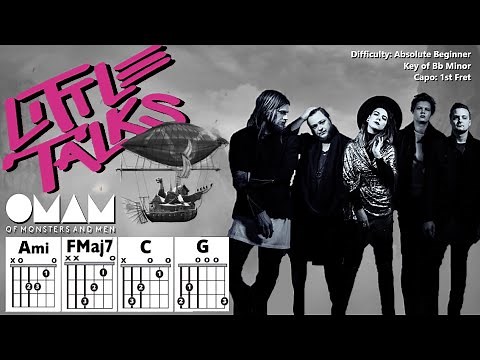 How to Play "LITTLE TALKS" by Of Monsters and Men (Capo 1) | Absolute Beginner Guitar Play-Along