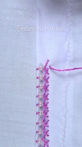 3.4M views · 26K reactions | Most viral border line hand embroidery design tutorial #trending #viral #reelsvideo #viralreels #reelsviral #everyone #cute #fypシ #design #handmade #trendingnow #diy #satisfying #embroidery | EmbroideryBook | Facebook