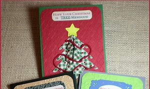 TEA BAG FOLD CHRISTMAS TREE CARD