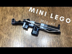 Mini Working LEGO M16-A1 Tutorial | Mini Lego Guns