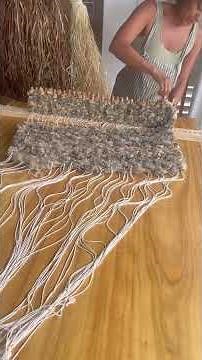 My first attempt at peg weaving