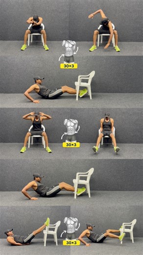 Setting cardio chair workout at home #fblifestyle #fitnessmotivation | Shivakant Shivakant