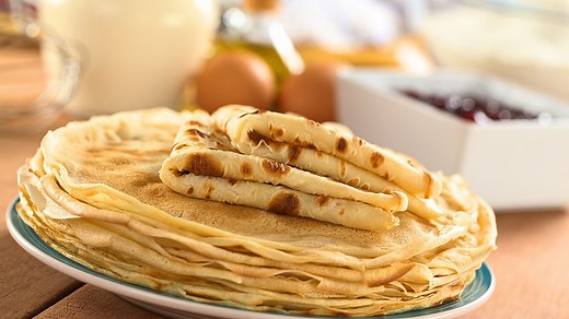 Recette pour 20 crêpes sucrées