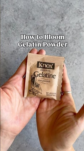 How to Bloom Gelatin!✨Master this essential technique in just 3 simple steps!