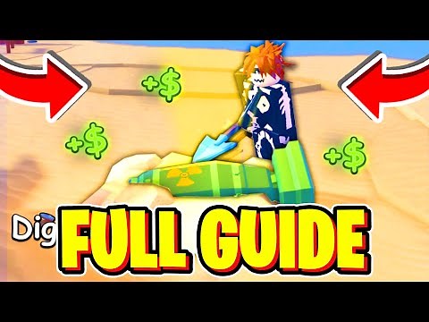 DIG IT GUIDE (Get Money Fast, All Quests, Best Shovel, Secret Items, All Shovels & MORE) Roblox