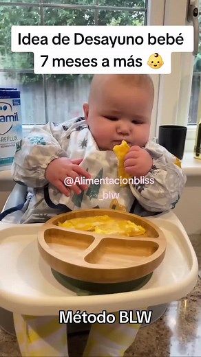 Desayuno para bebé de 7 meses con Pancakes BLW