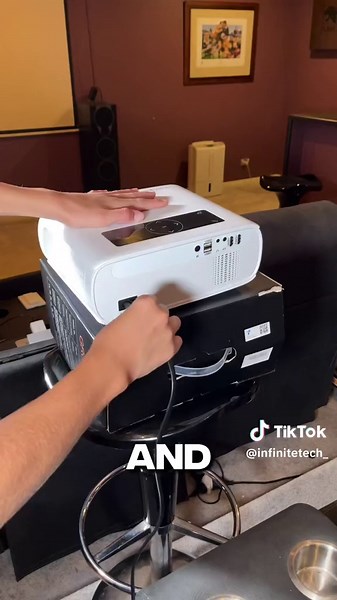 Sleek and Powerful Groview Projector for Ultimate Gaming Experience