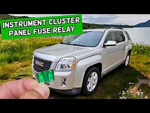 GMC TERRAIN Instrument Cluster Panel Gauges Fuse Relay Location Replacement 2010 2011 2012 2013 2014