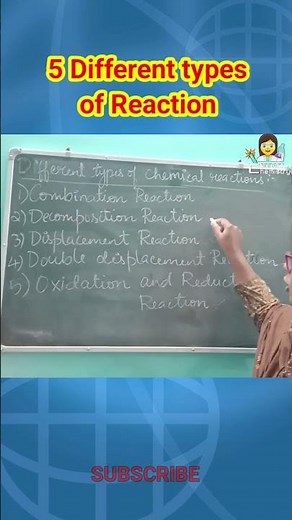 Explanation of different types of Chemical Reactions ??‍🔬#shortsfeed ‪@Connect_Chemistry‬