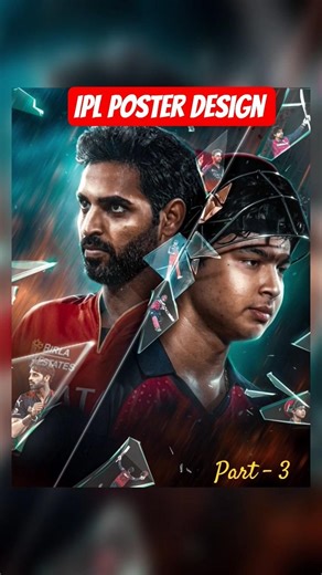 RR vs RCB poster design breakdown #ibispaintx #photoshop #rcb