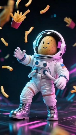 Space Potatoes Making Fries in Zero Gravity! 🚀🥔✨