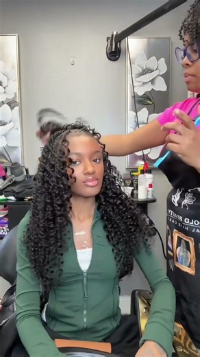 Installing crochet hair over my locs and I'm already obsessed!#crochetbraids #locjourney #shorts