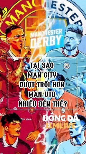 Tại sao Man City lại vượt trội Man Utd nhiều đến thế #manchesterunited #11mlive #bongda #mancity