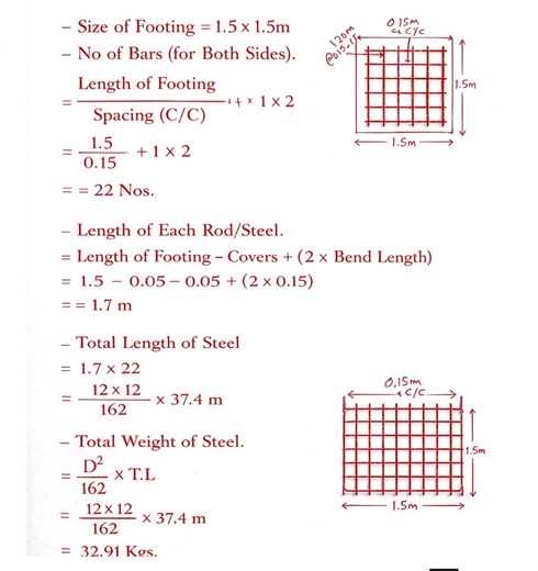 Bend Bar Schedule (BBS)of Footing . . . #DSE #civil #steel #Concrete #cement #constructionlife #DSE #civilengineering #concrete #drawing #steel #quality #footings #civil #Loading #construction #architecture #contractor #educacion #fbpost2025シ | DSE