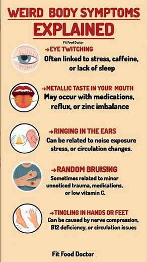 Weird Body Symptoms Explained | 5 Hidden Signs You Should Never Ignore #healthtips