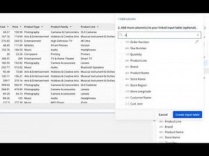 Getting Started with Linked Input Tables