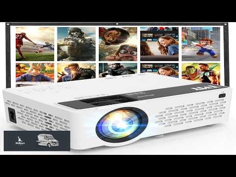 TMY 1080P Full HD Portable Mini Projector Upgraded Bluetooth Movie Projector