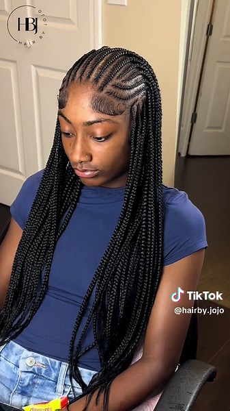 Hair Braiding Tutorial with Knotless Braids Designs