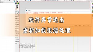 软件异常退出重新加载报错处理