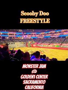 Scooby Doo Monster Truck Freestyle at Monster Jam 2025 | Golden 1 Center Sacramento #monsterjam