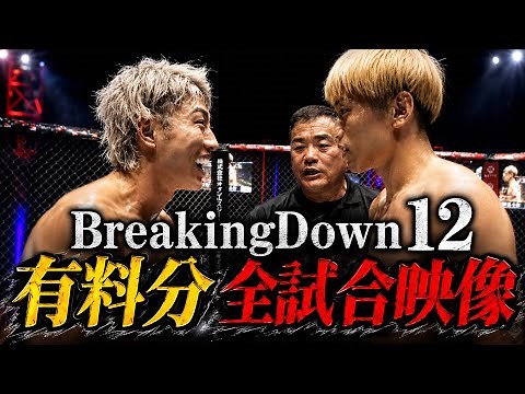 【有料分含む】ブレイキングダウン12全試合総集編！過去一盛り上がった大会をイッキ見完全版！