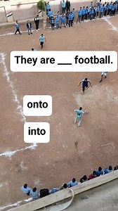 They are ___ football. | Learn English with us