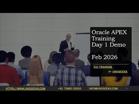 Oracle APEX Online Training Day 1 | Oracle Application Express Course Jan 2026| 100% Job Assist