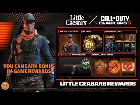 HOW TO CLAIM FREE BO6 LITTLE CAESARS REWARDS! (FREE Operator, Battle Pass, Cod Points) - Black Ops 6