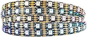 Amazon.com: BTF-LIGHTING WS2815 (Upgraded WS2812B) 16.4ft 300 Pixels Magic Dream Color Individually Addressable RGB LED Flexible Strip Light 5050 SMD Dual Signal IP65 Silicone Coating Waterproof DC12V Black PCB : Tools & Home Improvement