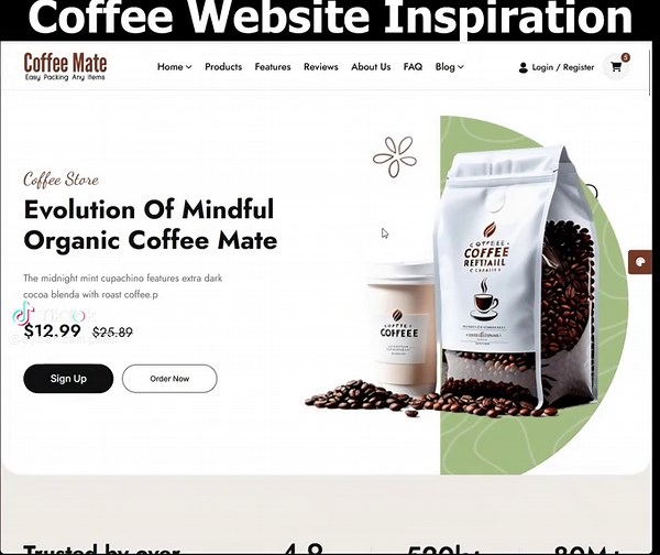 Coffee Website Design Inspiration for Developers