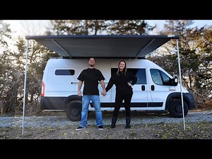 How to install an awning and insulate on a Promaster van build