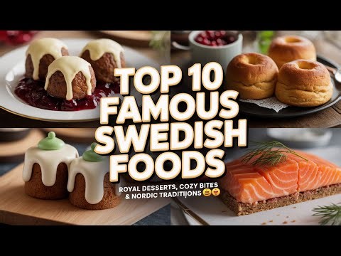 Top 10 Famous Swedish Foods 🇸🇪 | Royal Desserts, Cozy Bites & Nordic Traditions 🍰🍽️| Episode 69 ✈️🌍😋