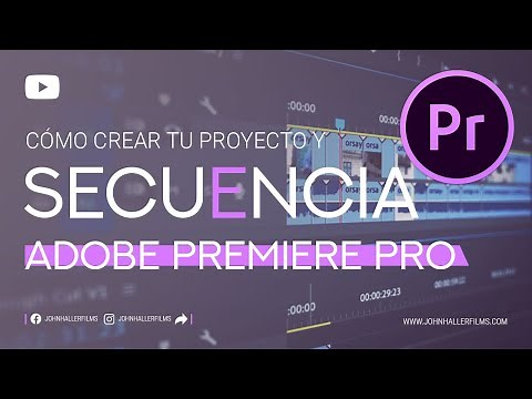 CÓMO CREAR UN PROYECTO Y SECUENCIA En Adobe Premiere Pro 2023: FÁCIL Y GRATIS