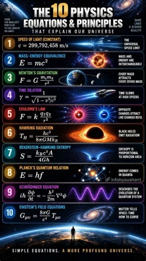 10 Physics Equations & Principles That Explain Our Universe