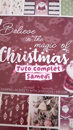 Aperçu de mon mini album Tri fold de Noël #scrapbooking #christmas #minialbum