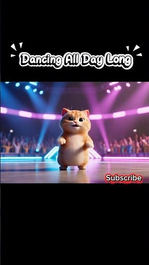 Fat Orange Cat Breakdancing on Stage! So Funny 😂 #catlovers #cat #catshorts #cats